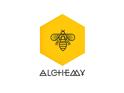 Alchemy Honey Bee Logo Design Concept