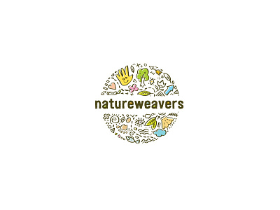 Natureweavers Kids Forest School Logo Concept