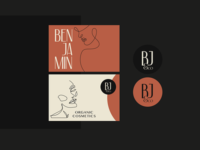 Benjamin & Co - Visual Identity branding business cards cosmetics design illustration