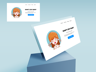 Dont cry 404 Error 404 error 404 error page 404page draw girl illustration ui ux