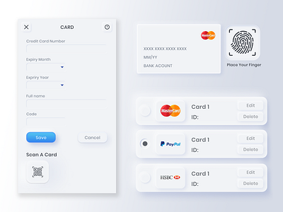 Payment - Card infomation app design card design payment app ui