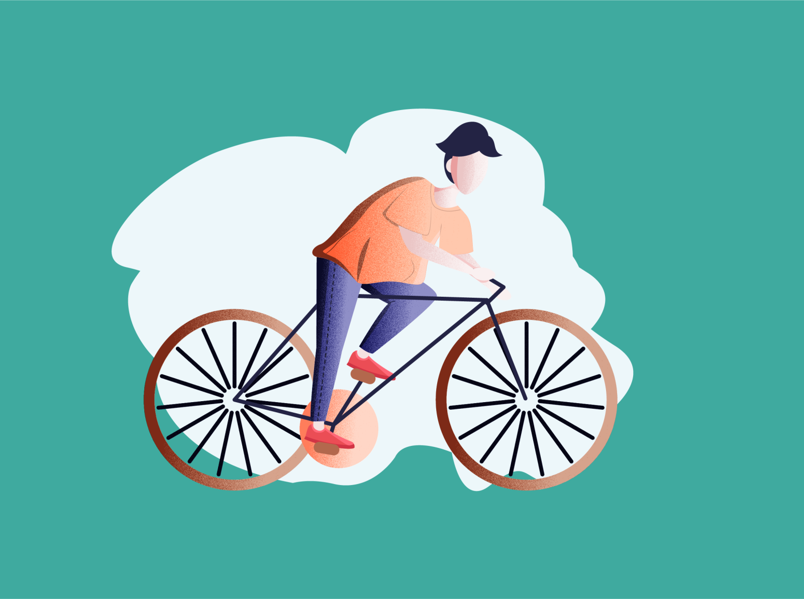 Bicycle boy by Long Mạc on Dribbble