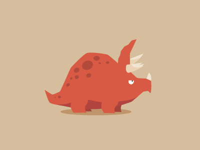 Cindy 2d character cute dino dinosaur illustration the end triceratops