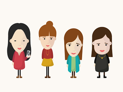girls 2d avatar character design female girl graphics illustration madam people women