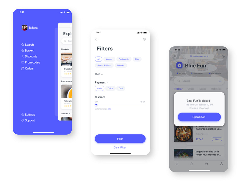 Food Delivery App by nasrudeen ansari on Dribbble
