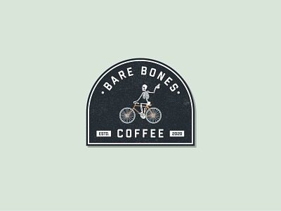 Bare Bones Coffee badge badgedesign coffee coffee cup coffeeshop logo logodesign