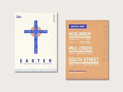 Easter Invite Cards branding cross design easter print print design