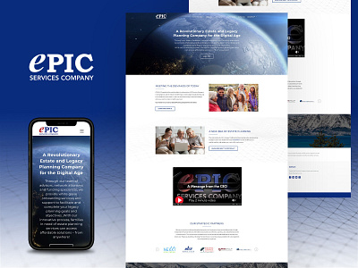ePic Services Company - New Website Design & Build branding design transparent menu ui ux web design web development website