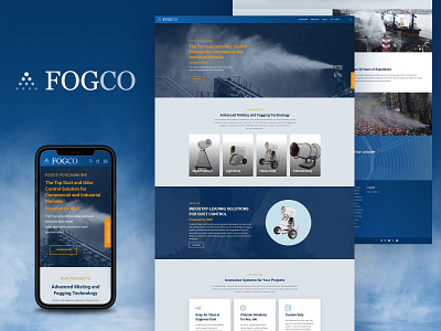Fogco FogCannon® - New Website Design & Build branding industrial manufacturing ux web web design website