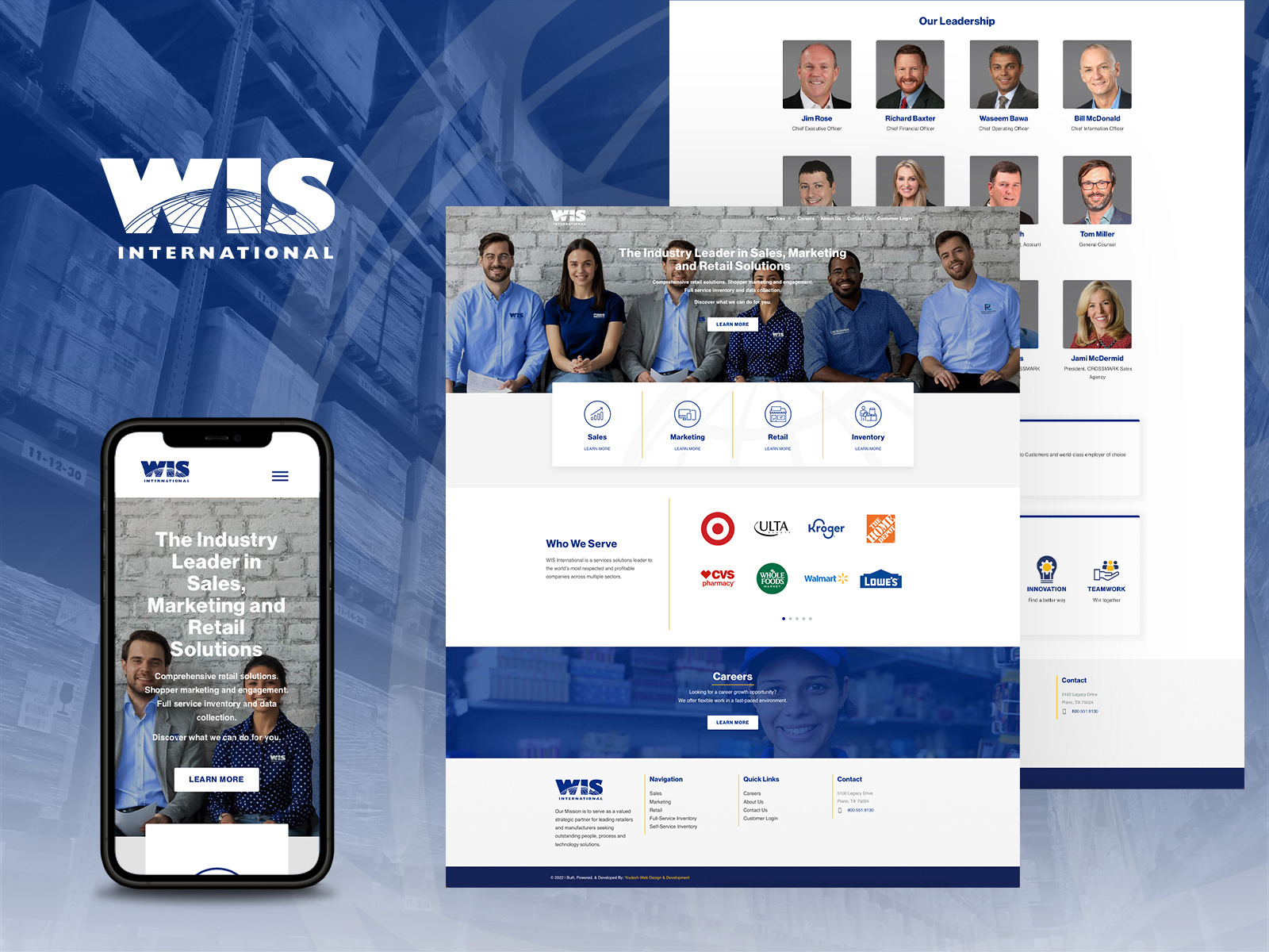WIS International New Website Design & Build by Hudson Taylor for