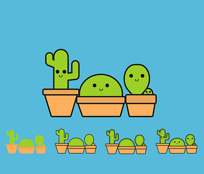 Cactus (Process) design illustration image merch design simple vector