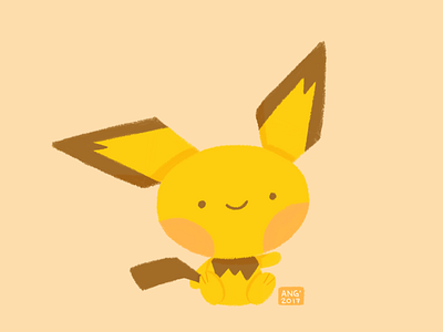 Pichu design digital digital illustration digital painting draw illustration illustration art kidsillustration paint photoshop wacom wacom intuos wacom tablet