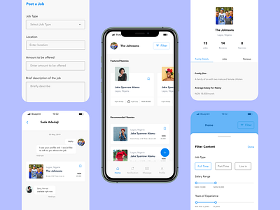 Helps App mockup design figmadesign