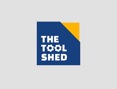 The Tool Shed flat icon logo typography vector