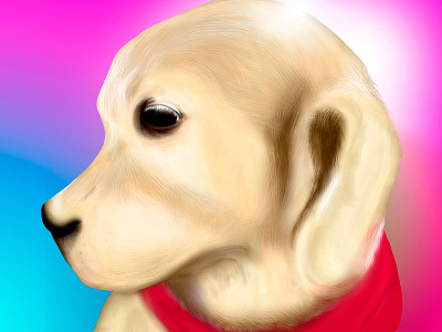 Tania animal color digital dog drawing hand hand drawn illustration paint painting vector