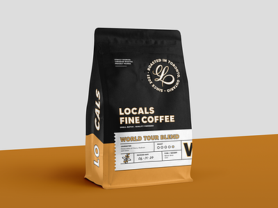 Locals World Tour Blend branding coffee coffee packaging coffeeshop design espresso lettering logo packaging toronto typography