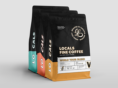 Locals Fine Coffee Packaging branding clean coffee coffee shop espresso layouts locals packaging simple system toronto