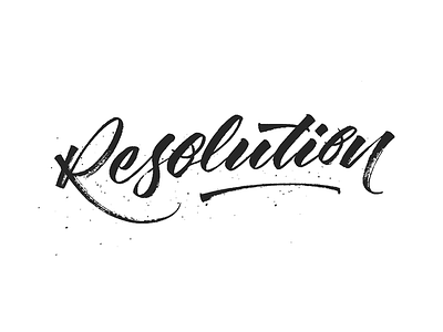 Resolution Sketch calligraphy hand lettering hand made type hand writing handmade lettering letters tombow typography