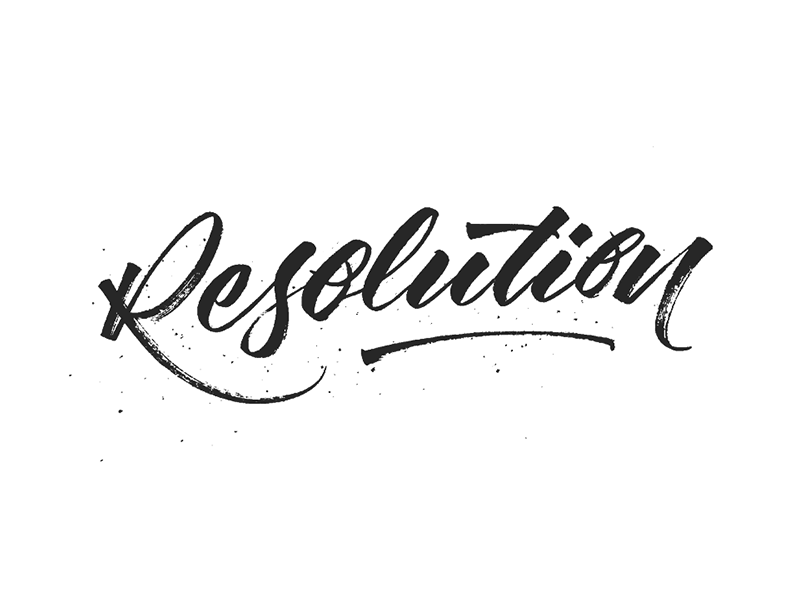 Resolution Sketch lettering typography calligraphy handmade letters tombow hand lettering hand writing hand made type