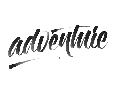 Adventure Sketch calligraphy hand lettering hand made type hand writing handmade lettering letters tombow typography