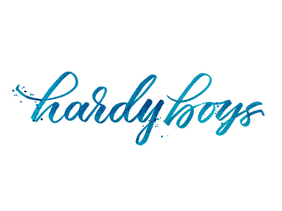 Taylor Wilkins and the Hardy Boys calligraphy hand lettering hand made type hand writing handmade lettering letters tombow typography