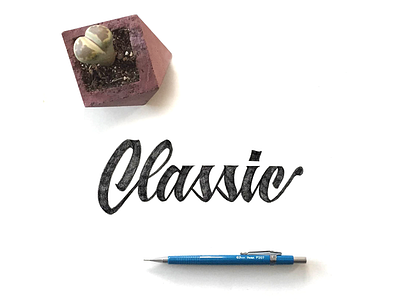 Classic brushpen goodwork hand made handmade lettering tombow