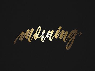 Morning brushpen goodwork hand made handmade lettering tombow