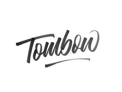 Tombow Closeup custom type hand lettering handmade lettering logotype script sketch type typography