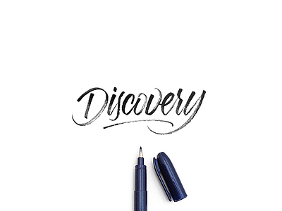 Discovery brushtype calligraphy discover handlettering handmade handmadetype lettering logotype sketch zebra