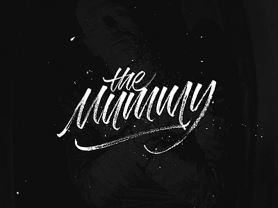 The Mummy brushtype calligraphy handlettering handmade handmadetype lettering logotype maker sketch tombow