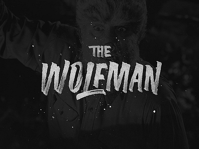 The Wolfman brushtype calligraphy handlettering handmade handmadetype lettering logotype maker sketch tombow