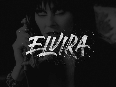 Elvira brushtype calligraphy handlettering handmade handmadetype lettering logotype maker sketch tombow