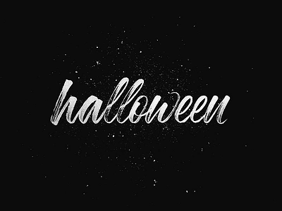 Happy Halloween brushtype calligraphy handlettering handmade handmadetype lettering logotype maker sketch tombow