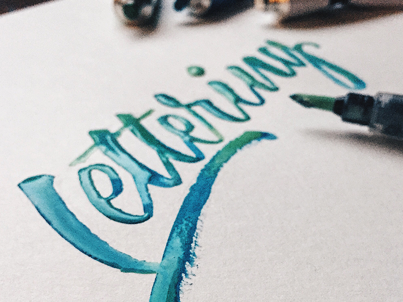 Lettering Closeup by Michael Moodie on Dribbble