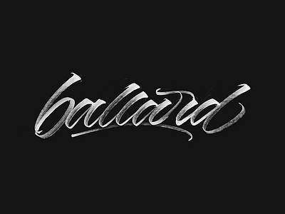 Ballard brushtype calligraphy handlettering handmade handmadetype lettering logotype maker sketch tombow