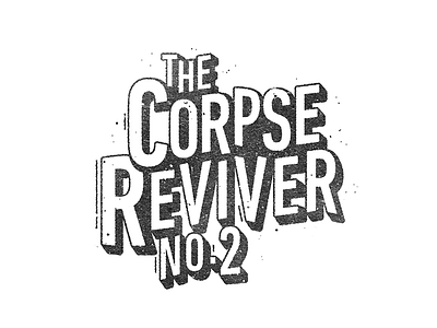 The Corpse Reviver calligraphy custom type hand lettering hand made type illustrator lettering script type typography vector