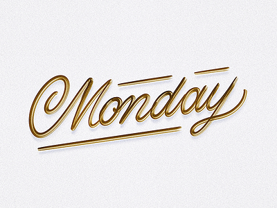 Monday Doodle calligraphy custom type hand lettering hand made type illustrator lettering script type typography vector