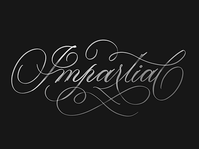 Impartial brush script brushpen calligraphy custom type hand lettering lettering script type typography