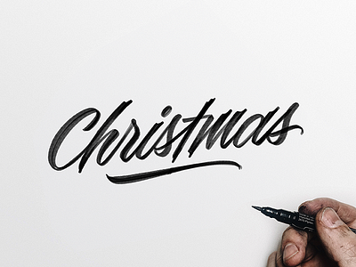 Christmas custom type hand lettering lettering type typography