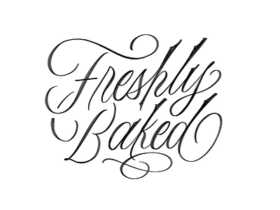 Freshly Baked Inked custom type hand lettering lettering type typography