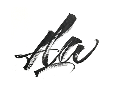 36 Days _ A calligraphy custom type hand lettering lettering script type typography