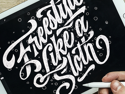 Freestyle calligraphy custom type hand lettering ipadlettering lettering procreate script type typography