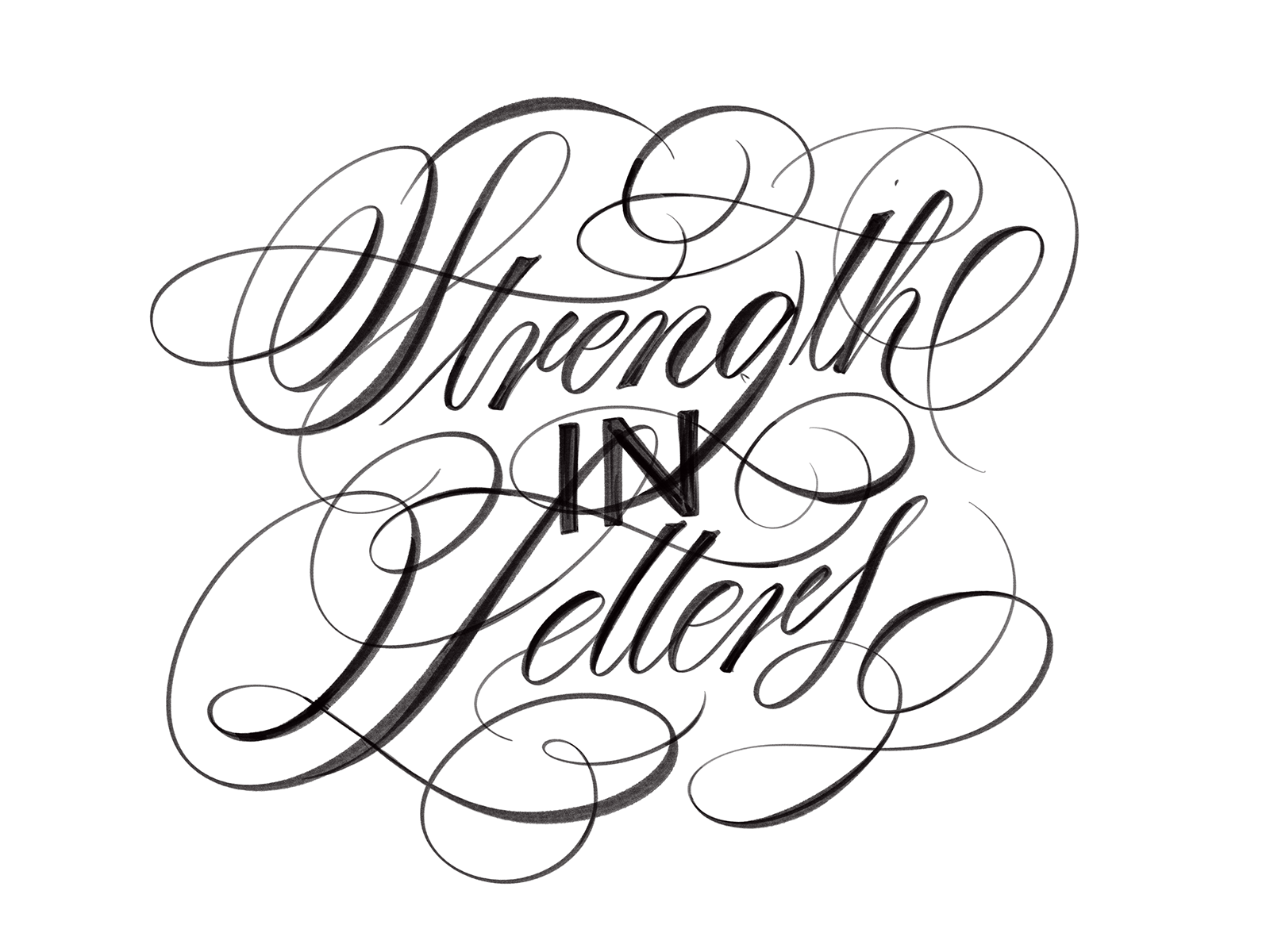 Strength In Letters by Michael Moodie on Dribbble