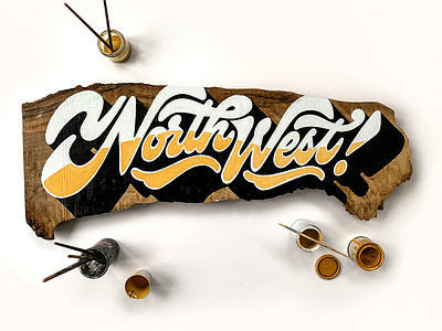 Northwest calligraphy hand lettering lettering logotype pnw seattle sign painting signage typography