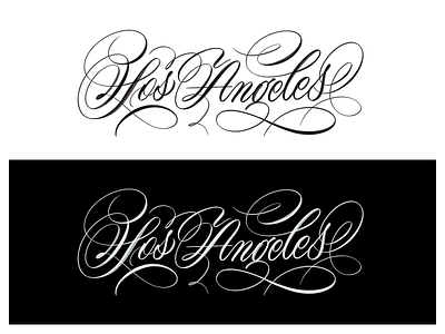 Los Angeles brushpen calligraphy custom type hand lettering handlettering handmade lettering logotype script sketch tombow type typography