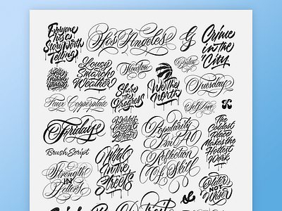 A Study of Letters 2019 brush script brushpen brushtype calligraphy custom type hand lettering hand made type handlettering handmade handmadetype lettering logotype maker script sketch texture tombow type typography vector