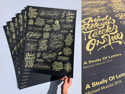 A Study of Letters 2019 brush script brushpen brushtype calligraphy custom type hand lettering hand made type handlettering handmade handmadetype lettering logotype maker screenprint script sketch tombow type typography