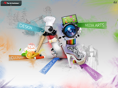 Art Institute menu concept design menu