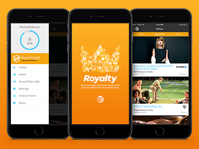 Loyalty Reward App mobile ui