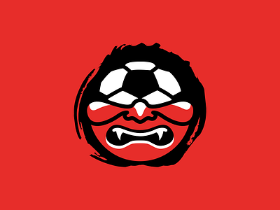 Samurais Soccer branding football logo samurais soccer sports